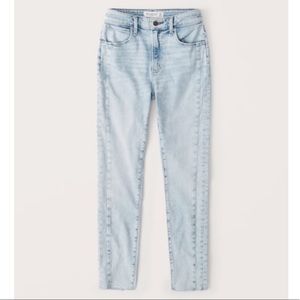 Abercrombie and Fitch Curve Love Super High Rise Skinny Ankle Jean